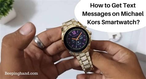 can you read text messages on michael kors smartwatch|️ How to GET TEXT MESSAGES on Michael Kors Smartwatch.